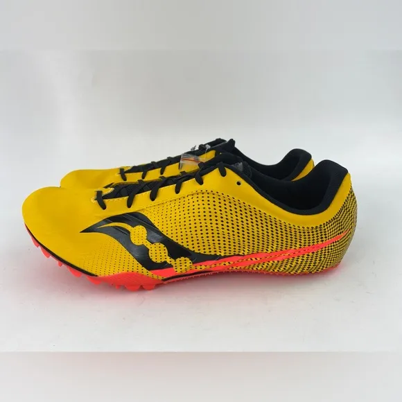 Saucony Spitfire 5 Vizigold Men's Track Spikes Shoes Yellow Black S29055-16