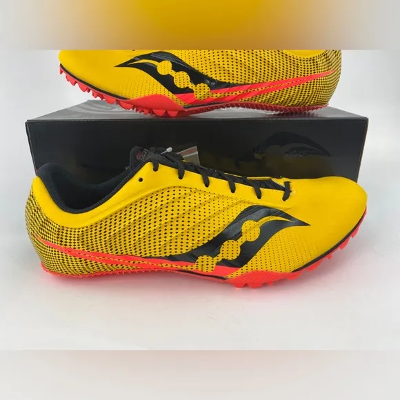 Saucony Spitfire 5 Vizigold Men's Track Spikes Shoes Yellow Black S29055-16