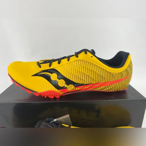 Saucony Spitfire 5 Vizigold Men's Track Spikes Shoes Yellow Black S29055-16