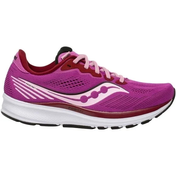 Saucony Women’s Ride 14 Athletic Running Shoes - Razzle Fairytale