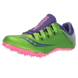 Saucony Women's Showdown 4 Green Purple Athletic Track Running Sneakers Shoes 12