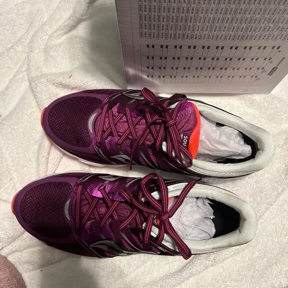 Saucony Womens Zealot ISO S10269-4 Purple Running Shoes Sneakers Size 11.5 New