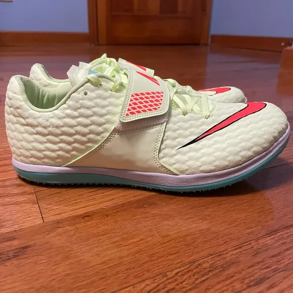 Size 10 Men - Nike High Jump Elite Track Field Volt Spikes Shoes 806561-700.