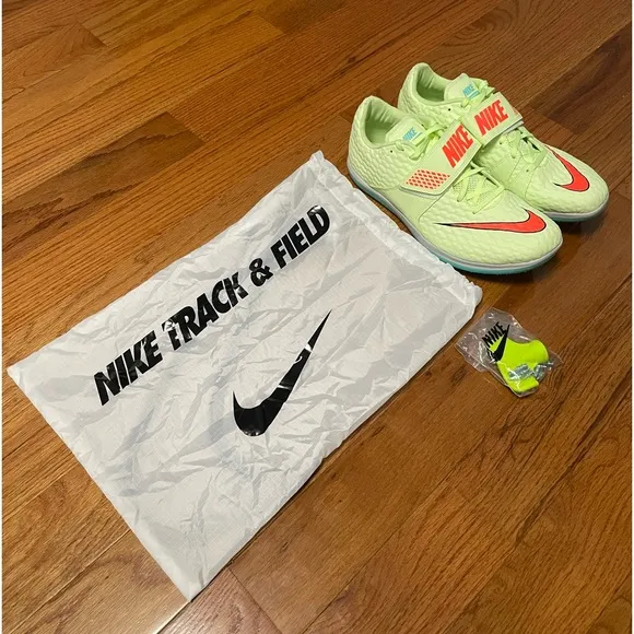 Size 10 Men - Nike High Jump Elite Track Field Volt Spikes Shoes 806561-700.