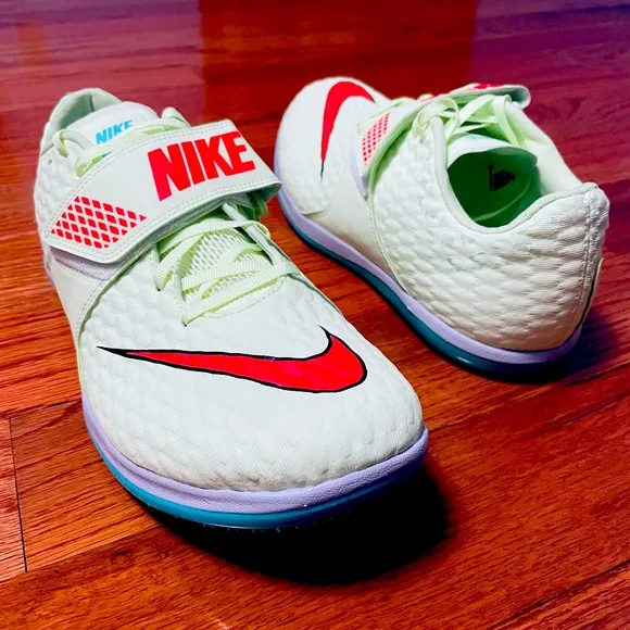 Size 10 Men - Nike High Jump Elite Track Field Volt Spikes Shoes 806561-700.