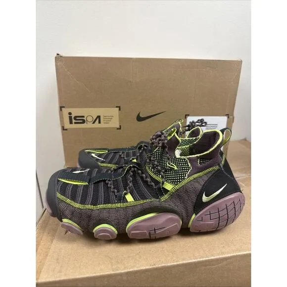 Size 11.5 - Nike ISPA Link Off Noir Limelight