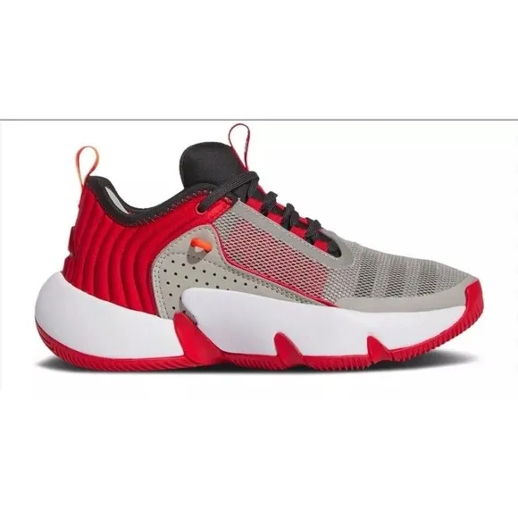 Size 5 Adidas Big Kids Trae Unlimited J Basketball Shoes Red Metal Grey