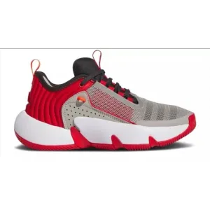 Size 5 Adidas Big Kids Trae Unlimited J Basketball Shoes Red Metal Grey