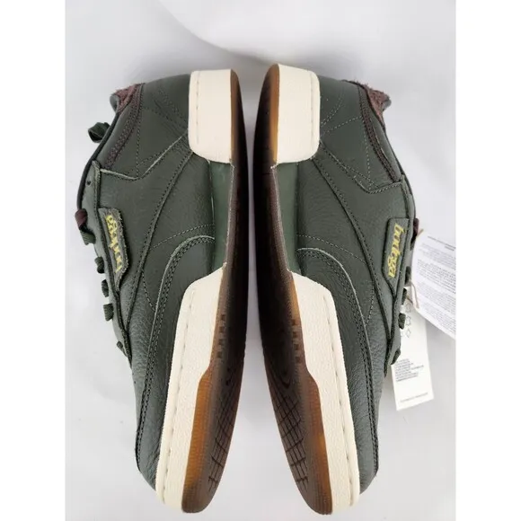 Size 8 Reebok Bodega x Club C 85 Range Green Tennis Court Leather Sneakers Shoes