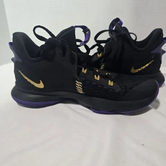 Size‎ 9.5 - Nike LeBron Witness 5 Fierce Purple Metallic Gold
