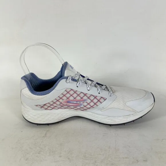 Skechers Performance Go Golf Eagle Womens 9.5 White Running Athletic Shoes 14868