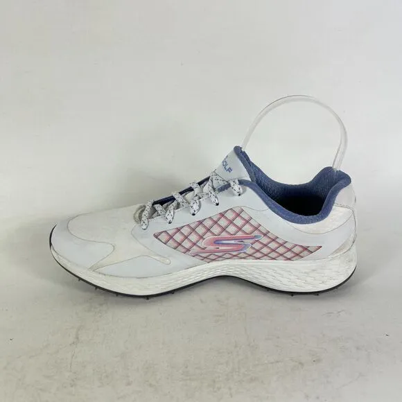 Skechers Performance Go Golf Eagle Womens 9.5 White Running Athletic Shoes 14868