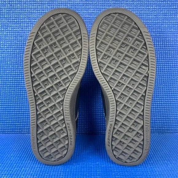 SKECHERS SPORT COURT 92 ZELDER Kids-Boys Size 4 Black School Shoes SN 405697L