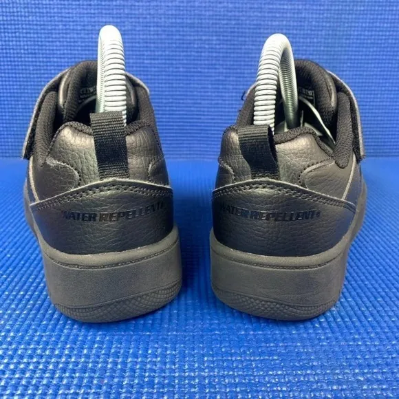 SKECHERS SPORT COURT 92 ZELDER Kids-Boys Size 4 Black School Shoes SN 405697L