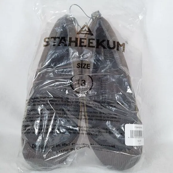 Staheekum Mens Puff Slip On Shoes Size 13 Black Round Toe Outdoor Comfort Boho