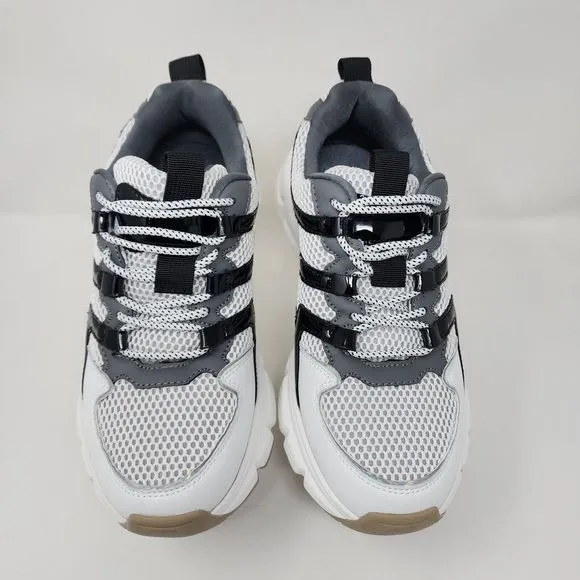 Steve Madden Running Shoes Mens 8 White Jason Logo Gym Active Sneakers