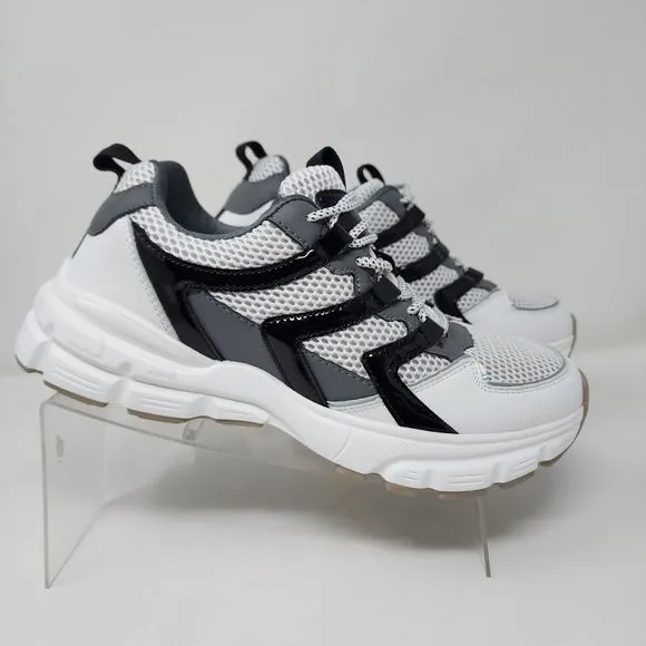 Steve Madden Running Shoes Mens 8 White Jason Logo Gym Active Sneakers