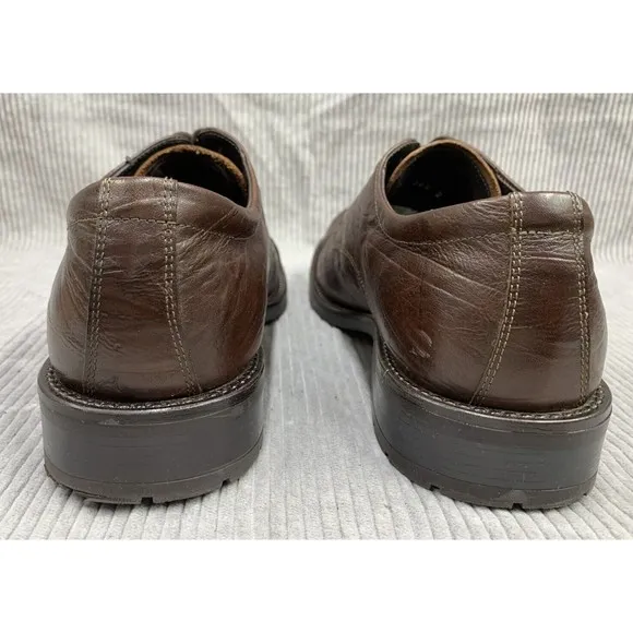 Structure Made In Italy Men's Brown Leather Lace Up Dress Shoes Size US 9D 69334