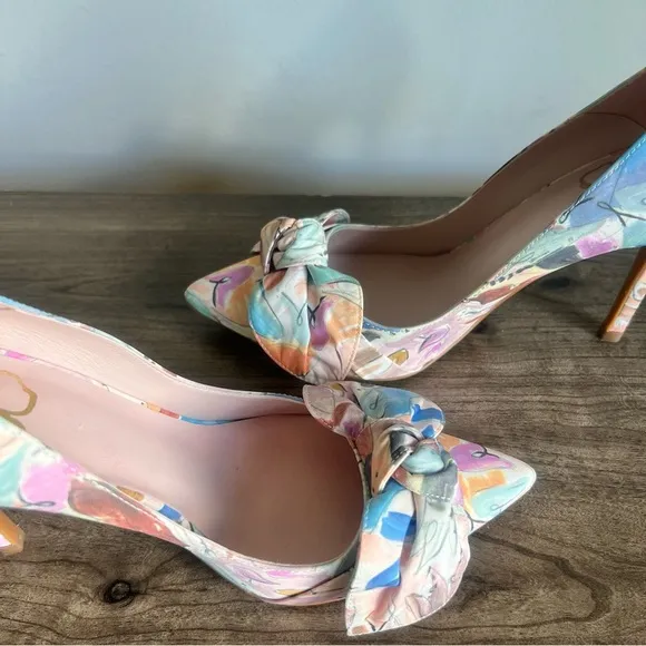 Ted Baker Rymiah Art Print Bow Court Women's Shoe Size 7.5 SKU#241247