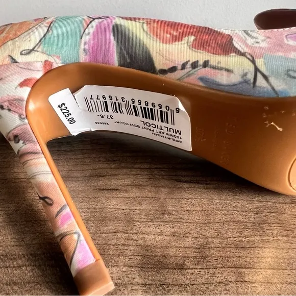 Ted Baker Rymiah Art Print Bow Court Women's Shoe Size 7.5 SKU#241247