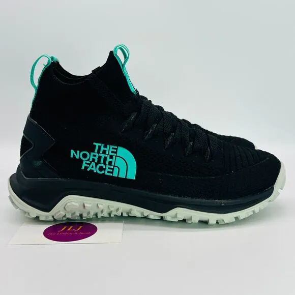 The North Face Women's Truxel Mid Athletic Shoes Black/Beach Glass Size 7
