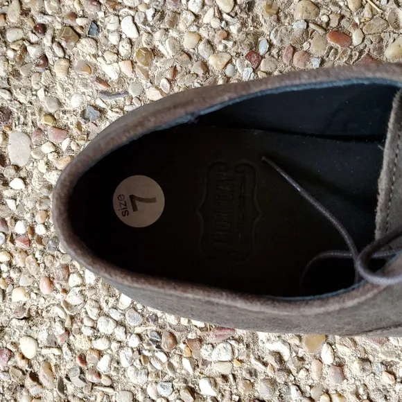 Thursday Boot Company Executive Shoes In Distressed Dark Brown