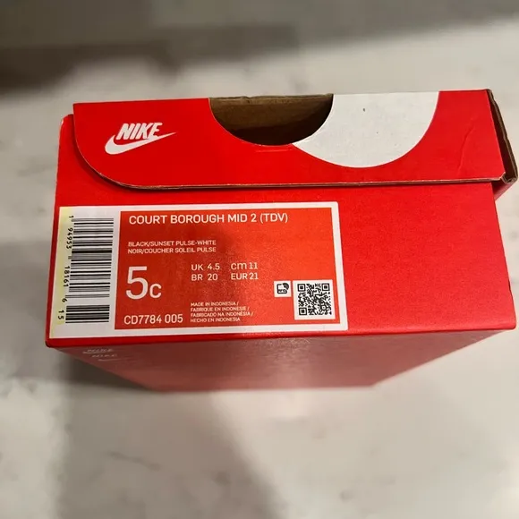 Toddler Girls' Nike Court Borough Mid 2 Shoes