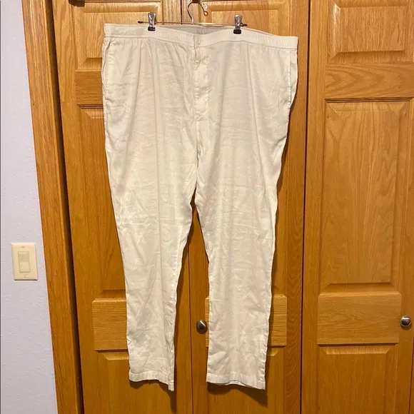 Tommy Bahama Beach Linen Coast Pull on pants white New men’s size 3 XLB