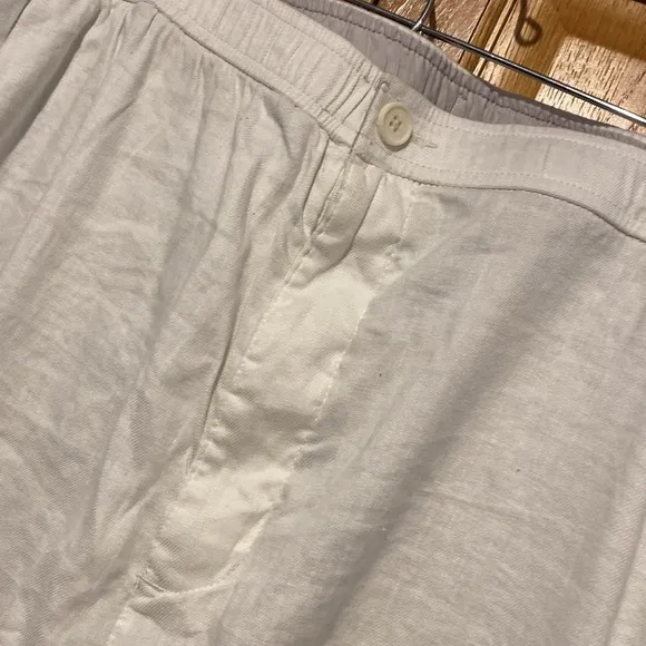 Tommy Bahama Beach Linen Coast Pull on pants white New men’s size 3 XLB