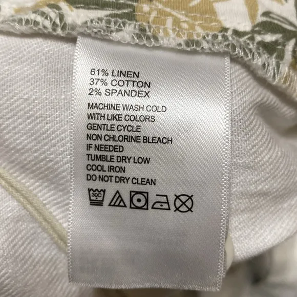 Tommy Bahama Beach Linen Coast Pull on pants white New men’s size 3 XLB
