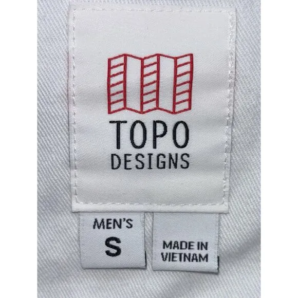 Topo Designs Men’s Flannel Shirt Small Blue Plaid Long Sleeve Outdoors Western