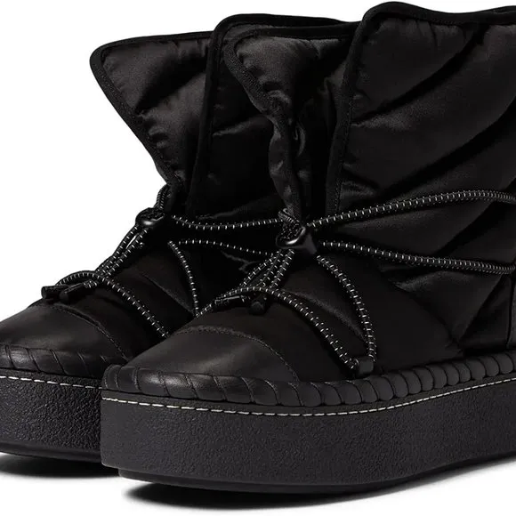Tory Burch LEATHER TRIM SHEARLING LINING Sleeping Bag Boot BOOTIES 7 8 8.5 9.5