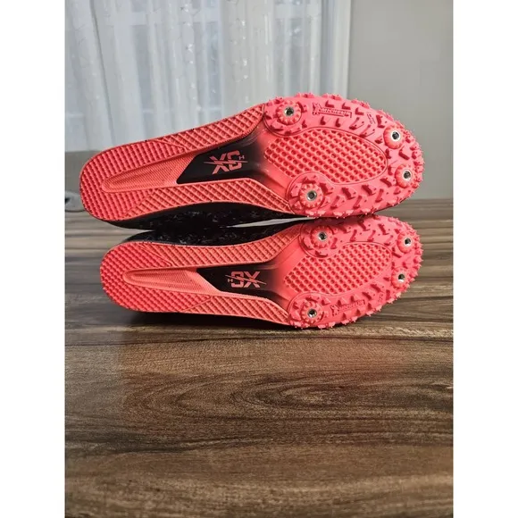 Under Armour Brigade XC Cross Country Spikes Unisex M 10.5 W 12 Gray Pink