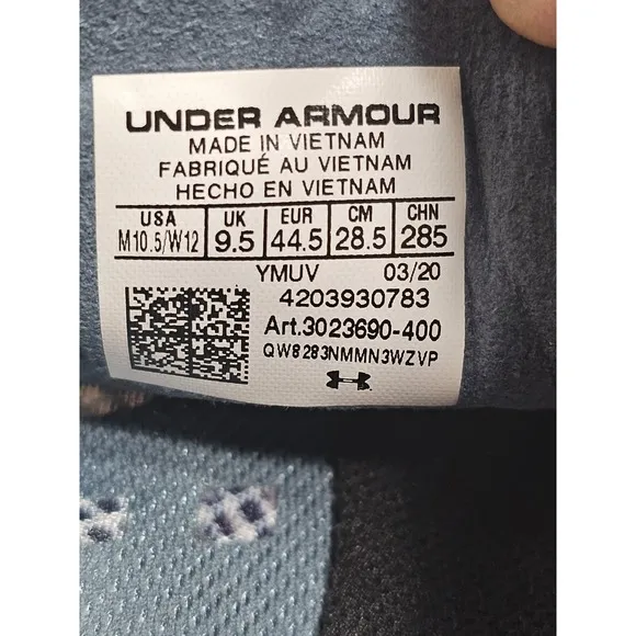 Under Armour Brigade XC Cross Country Spikes Unisex M 10.5 W 12 Gray Pink