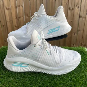 Under Armour Curry 4 FloTro Low White April Showers Men’s Size 13
