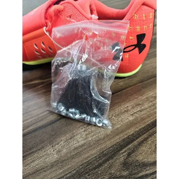 Under Armour HOVR Skyline Long Jump Track Spikes Phoenix Fire Mens Size 9.5 W 11