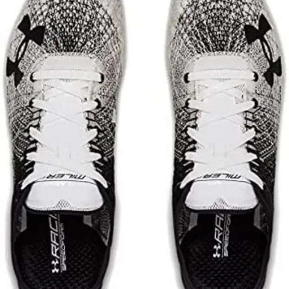 Under Armour Men's SpeedForm Miller 2 Track Shoes 3000020-101 Black White Size 1