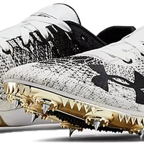 Under Armour Men's SpeedForm Miller 2 Track Shoes 3000020-101 Black White Size 1