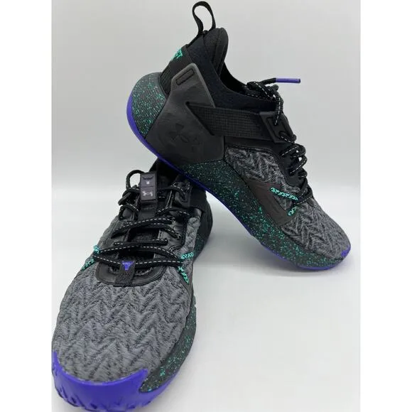 Under Armour Project Rock 6 Black Training Shoes 3026535-001 Women's Size 9