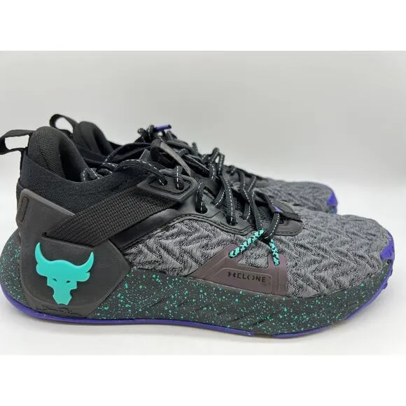 Under Armour Project Rock 6 Black Training Shoes 3026535-001 Women's Size 9