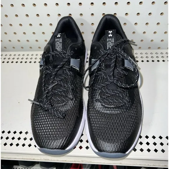 Under Armour Project Rock BSR 2 Mens Athletic Training Shoes Size 8 Black White