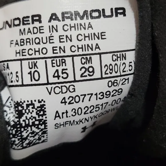 Under Armour Track Shoes Men's Size 11 Black Silencer Javelin HOVR Wrench NEW