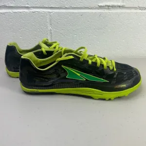 UNISEX ALTRA ZERODROP GOLDEN SPIKE TRACK SHOES W/7 M/5.5 BLACK/GREEN RUNNING