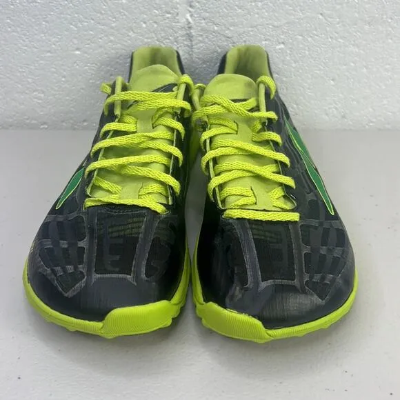 UNISEX ALTRA ZERODROP GOLDEN SPIKE TRACK SHOES W/7 M/5.5 BLACK/GREEN RUNNING