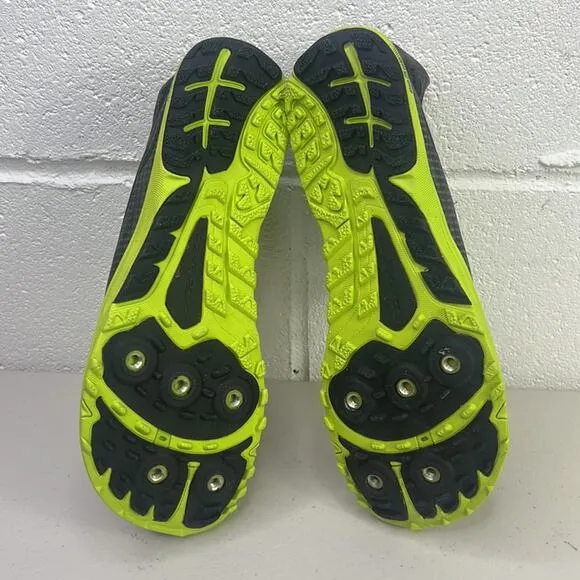 UNISEX ALTRA ZERODROP GOLDEN SPIKE TRACK SHOES W/7 M/5.5 BLACK/GREEN RUNNING