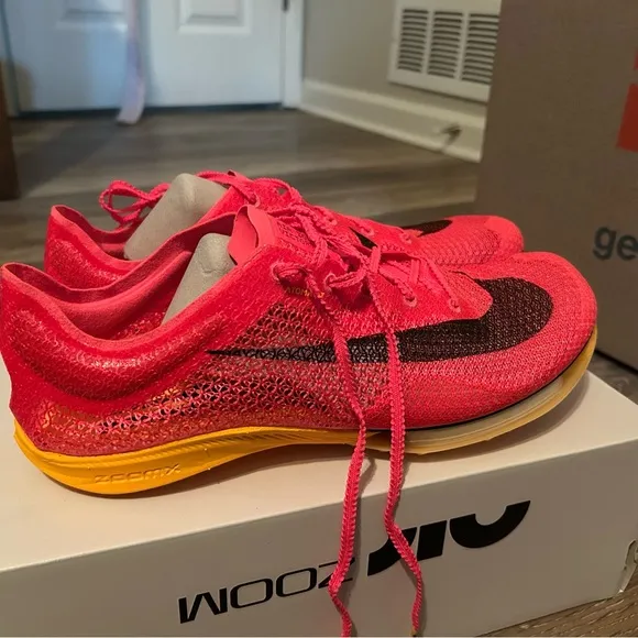 Unisex Nike Air Zoom victory Fly Pink and Orange Running Shoes