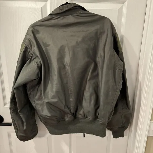 US Military Summer Flyer's Flight Sheen Jacket Sz‎ 42-44 Bomber Fire Resistant