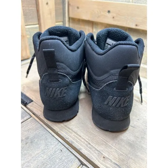 US8 Nike 2016 MD Runner 2 Mid PREM Triple Black Mens Shoes No Insoles