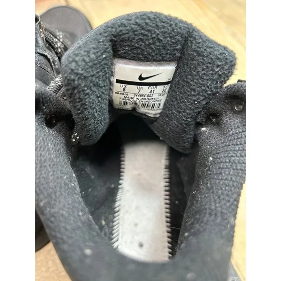 US8 Nike 2016 MD Runner 2 Mid PREM Triple Black Mens Shoes No Insoles