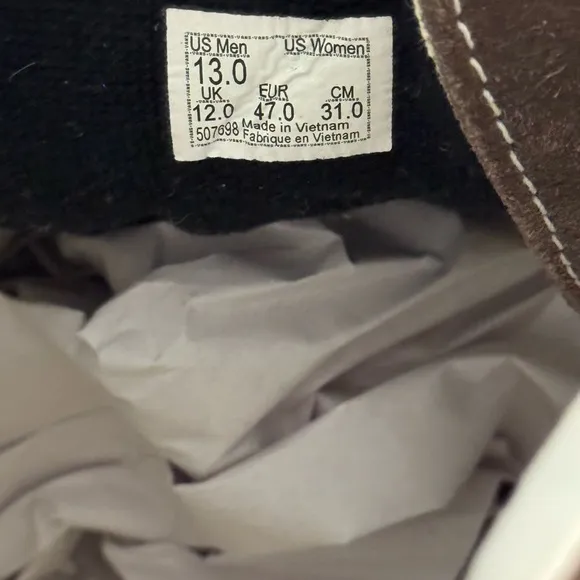 Vans Brown and White Athletic Shoes size 13 great condition